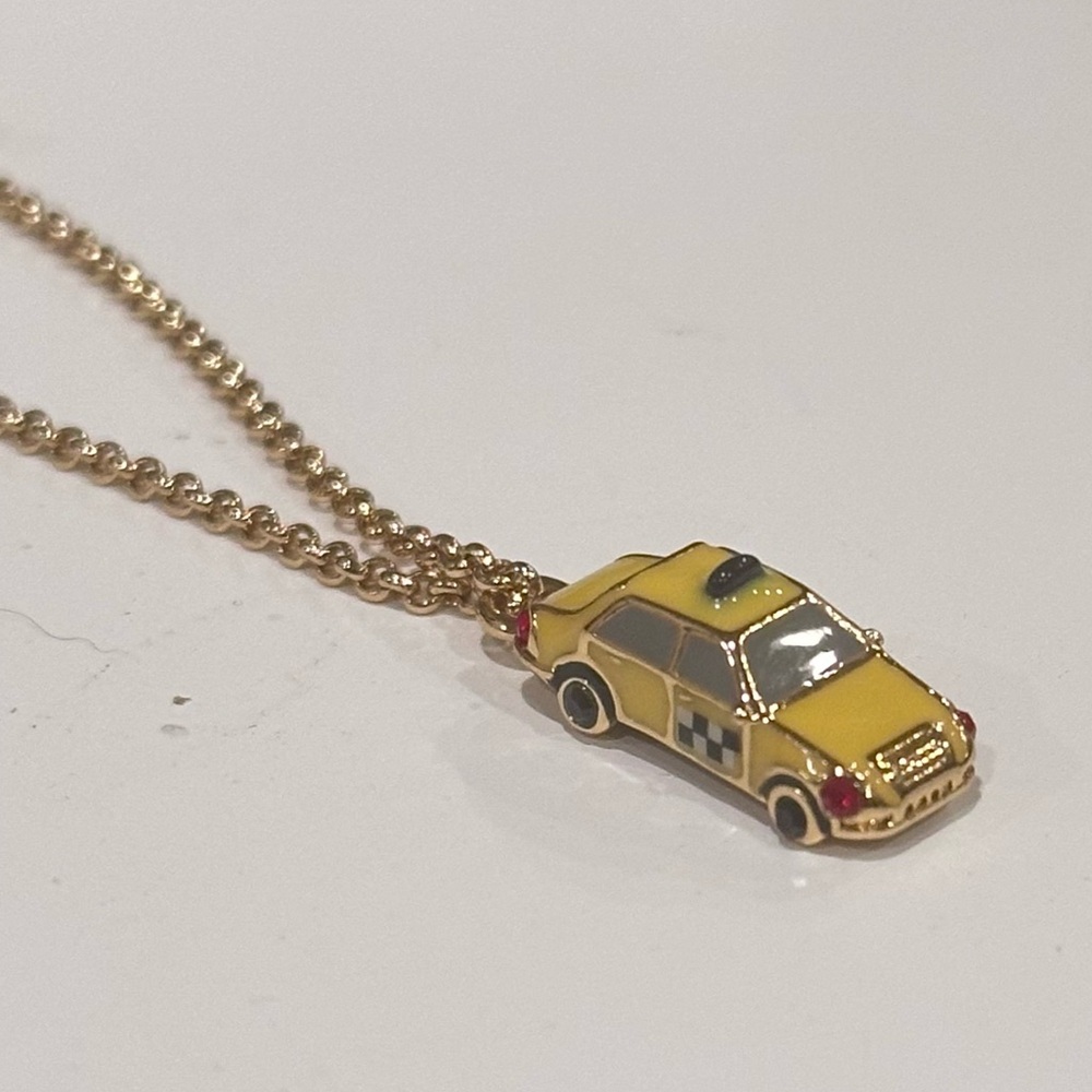 Kate Spade Gold and Yellow Taxi Necklace